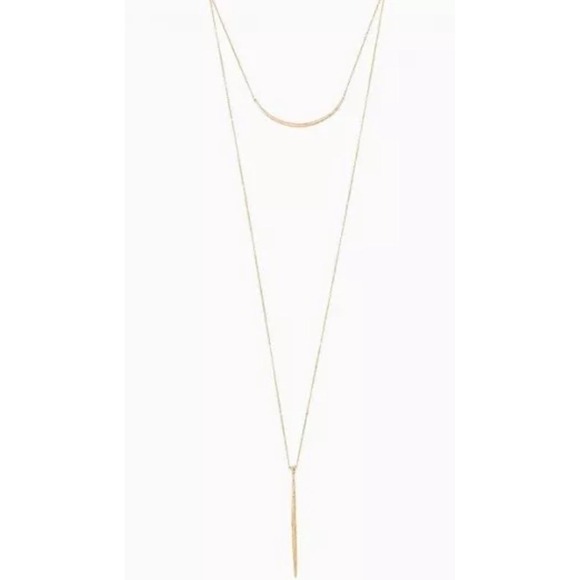 Stella & Dot Kari Layered Necklace -Gold Brand New In Original Box RV $64 - Picture 6 of 6